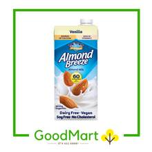 Load image into Gallery viewer, Blue Diamond Almond Breeze Almond Milk Vanilla 946ML (NOT UNSWEETENED)
