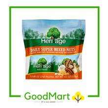 Load image into Gallery viewer, Heritage Daily Super Mixed Nuts Trail Mix 25g x 7