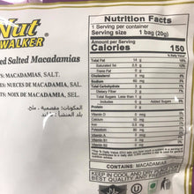 Load image into Gallery viewer, Nutwalker Dry Roasted Salted Macadamias 20g