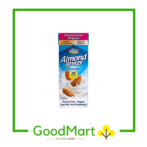 Blue Diamond Almond Breeze Almond Milk Unsweetened Original 180ML