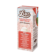 Load image into Gallery viewer, Luv 100% Vegan Oat Milk Unsweetened 180ml x 3
