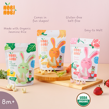 Load image into Gallery viewer, Nobi Nobi Organic Rice Puff Mixed Berries 15g (Healthy Baby Snack)
