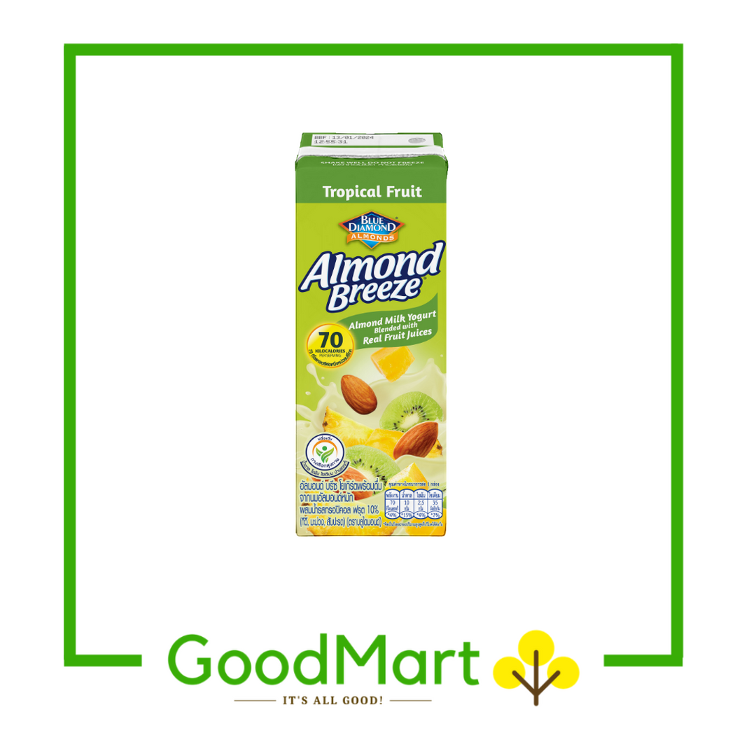 Blue Diamond Almond Breeze Yogurt Almond Milk Tropical Fruits 170ml