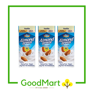Blue Diamond Almond Breeze Almond Milk Vanilla 180MLx3
