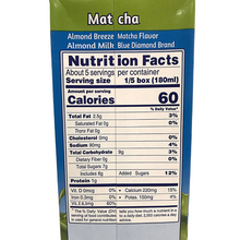 Load image into Gallery viewer, Blue Diamond Almond Breeze Almond Milk Matcha 946ML
