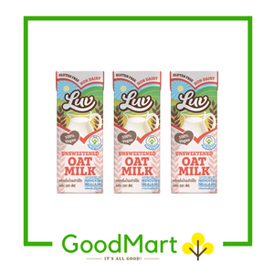 Luv 100% Vegan Oat Milk Unsweetened 180ml x 3