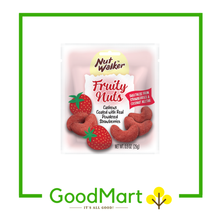 Load image into Gallery viewer, Nutwalker Fruity Nuts Cashews Coated with Real Powdered Strawberries 25g
