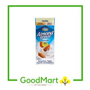 Blue Diamond Almond Breeze Almond Milk Vanilla 180ML (NOT UNSWEETENED)