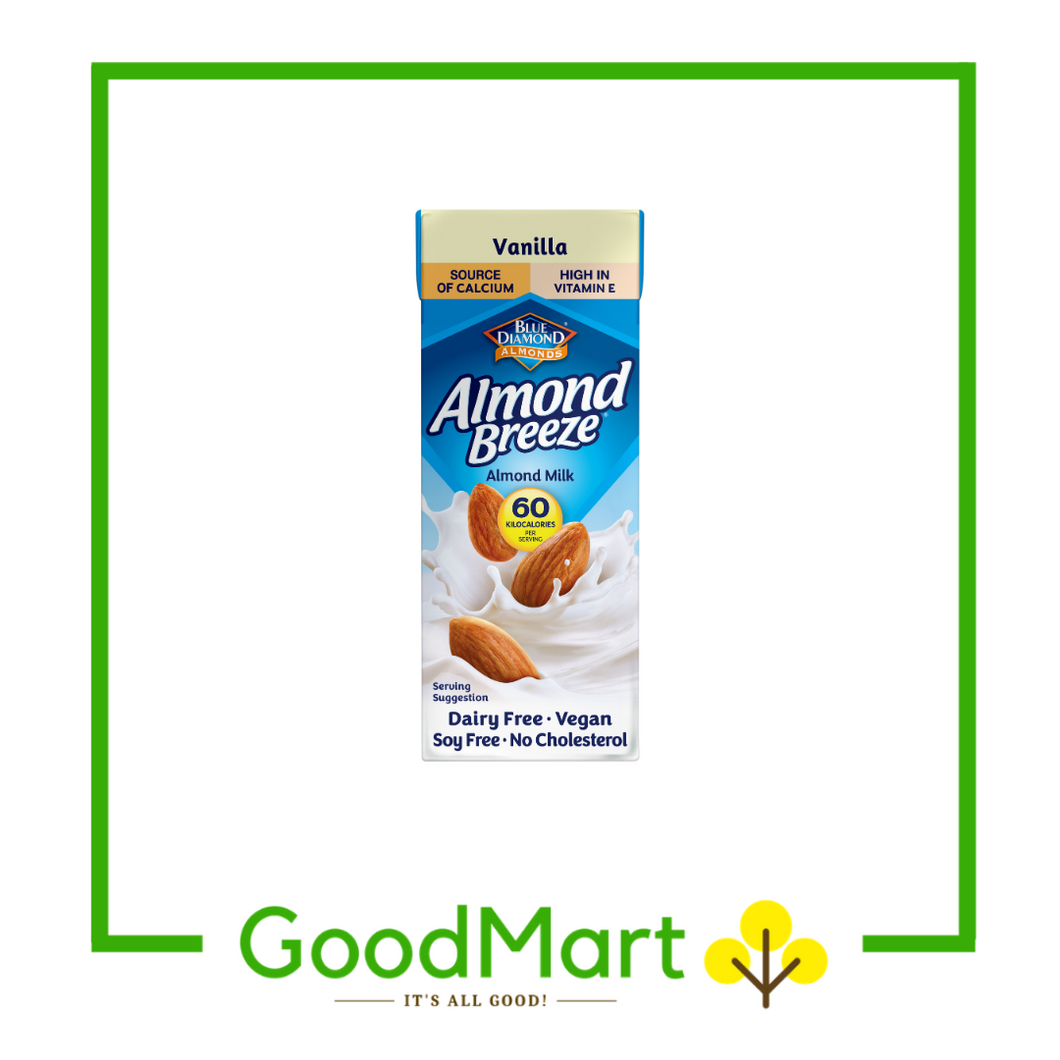 Blue Diamond Almond Breeze Almond Milk Vanilla 180ML (NOT UNSWEETENED)