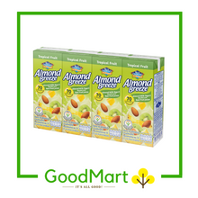 Load image into Gallery viewer, Blue Diamond Almond Breeze Yogurt Almond Milk Tropical Fruits 170ml x 4
