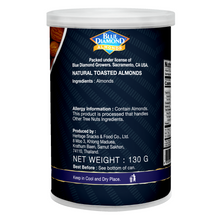 Load image into Gallery viewer, Blue Diamond Natural Toasted Almonds 130g (in can)
