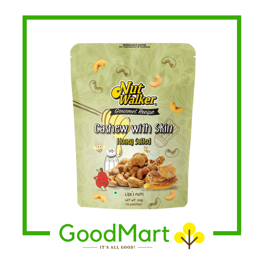 Nutwalker Honey Salted Cashew with Skin 120g