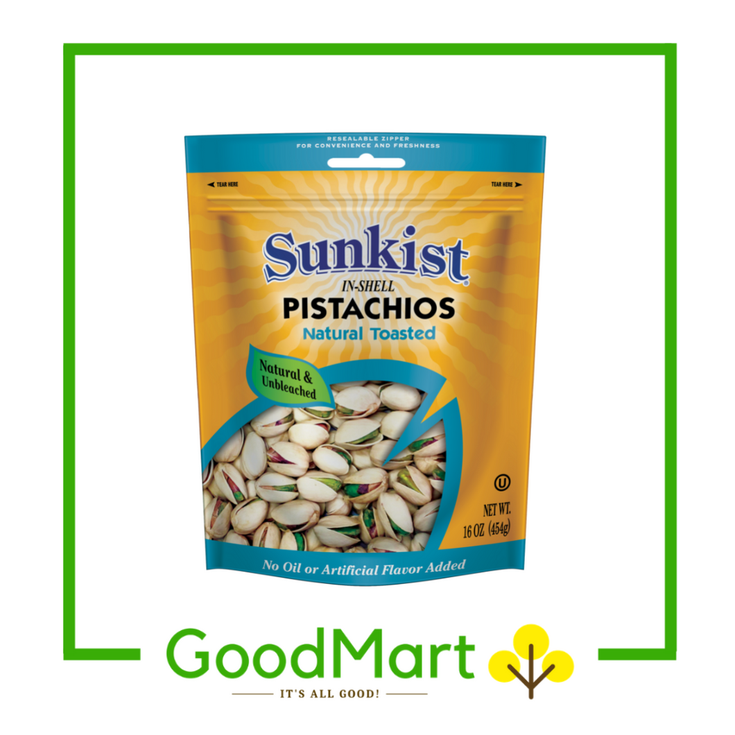Sunkist Natural Toasted Pistachios 454g